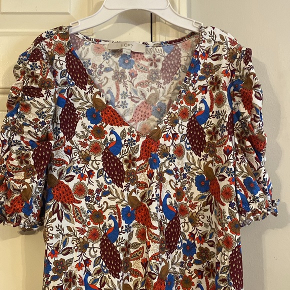 Fall colors light weight top by Loft - Picture 3 of 4